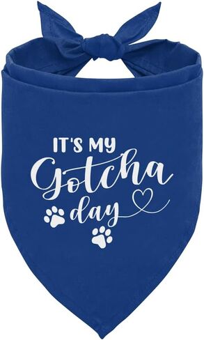 It's My Gotcha Day Dog Bandana, Funny Pet Dog Puppy Bandana, Mother Puppers Happy Gotcha Day, Dog Bandana Adoption Day, Photo Props Accessories, for Pet Dog Lovers Gifts (D92) in Saudi Arabia