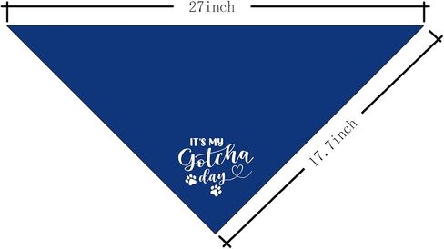 It's My Gotcha Day Dog Bandana, Funny Pet Dog Puppy Bandana, Mother Puppers Happy Gotcha Day, Dog Bandana Adoption Day, Photo Props Accessories, for Pet Dog Lovers Gifts (D92) in Saudi Arabia