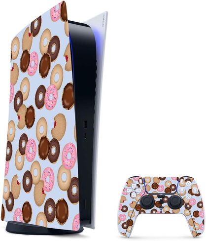MightySkins Gaming Skin for PS5 / Playstation 5 Digital Edition Bundle - Blue Avocados | Protective Viny wrap | Easy to Apply and Change Styles | Made in The USA in Saudi Arabia