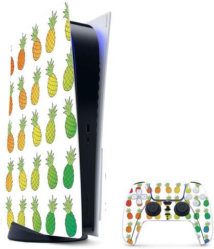 MightySkins Gaming Skin for PS5 / Playstation 5 Digital Edition Bundle - Blue Avocados | Protective Viny wrap | Easy to Apply and Change Styles | Made in The USA in Saudi Arabia