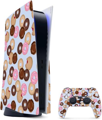 MightySkins Gaming Skin for PS5 / Playstation 5 Digital Edition Bundle - Blue Avocados | Protective Viny wrap | Easy to Apply and Change Styles | Made in The USA in Saudi Arabia