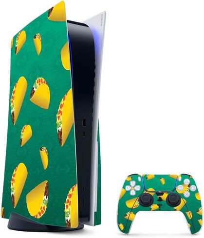 MightySkins Gaming Skin for PS5 / Playstation 5 Digital Edition Bundle - Blue Avocados | Protective Viny wrap | Easy to Apply and Change Styles | Made in The USA in Saudi Arabia