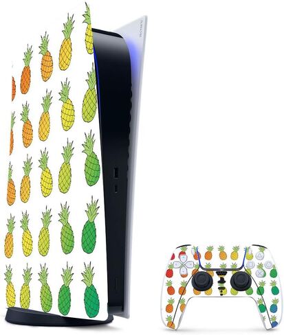 MightySkins Gaming Skin for PS5 / Playstation 5 Digital Edition Bundle - Blue Avocados | Protective Viny wrap | Easy to Apply and Change Styles | Made in The USA in Saudi Arabia