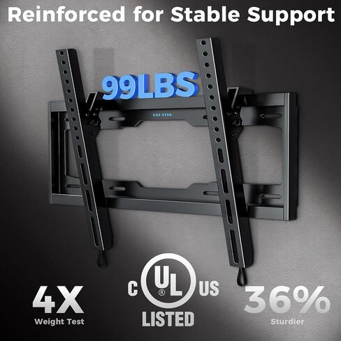 TV Wall Mount Small RV TV Mount for Most 10-26 inch TVs and Monitors, Wall Mount TV Bracket with Low-Profile Slim Design, Mount up to VESA 100x100mm and 22 LBS, Single Stud Vesa Wall Mount in Saudi Arabia