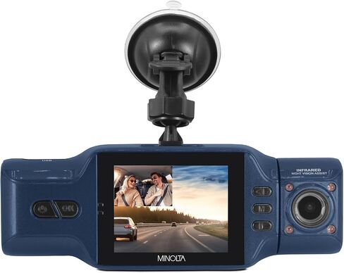 Minolta MNCD200NW 2-Channel 1080P Dash Camera w/2.0" LCD & WiFi in Saudi Arabia