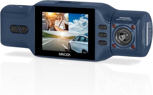 Minolta MNCD200NW 2-Channel 1080P Dash Camera w/2.0" LCD & WiFi in Saudi Arabia
