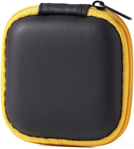 for Earbuds Carrying Case, Headphone/Earphone Hard Protective Carrying Case Bag (Orange) in Saudi Arabia