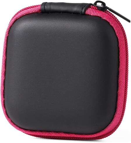 for Earbuds Carrying Case, Headphone/Earphone Hard Protective Carrying Case Bag (Orange) in Saudi Arabia