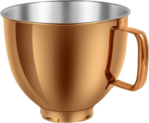 5 QT Stainless Steel Mixer Bowl Compatible with KitchenAid Artisan&Classic Series 4.5-5QT Tilt-Head Mixers K45 KSM70 KSM150 etc. Replacment for KitchenAid Mixer Bowl(Heavy Duty Radiant Gold) in Saudi Arabia