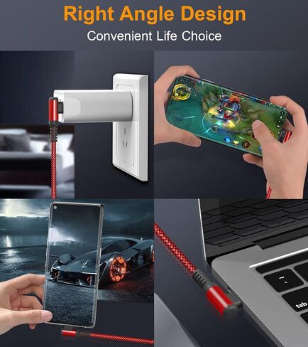 USB-C to USB-C Cable 60w [2-Pack 6.6ft], Right Angle iPhone 16 Fast Charger Cord for iPhone 15 16 Pro Max Plus, MacBook Air/Pro,iPad Air/Pro Samsung Galaxy S25 S24 S23 S22 S21 S20, Note 20 10 Pixel in Saudi Arabia