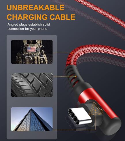 USB-C to USB-C Cable 60w [2-Pack 6.6ft], Right Angle iPhone 16 Fast Charger Cord for iPhone 15 16 Pro Max Plus, MacBook Air/Pro,iPad Air/Pro Samsung Galaxy S25 S24 S23 S22 S21 S20, Note 20 10 Pixel in Saudi Arabia