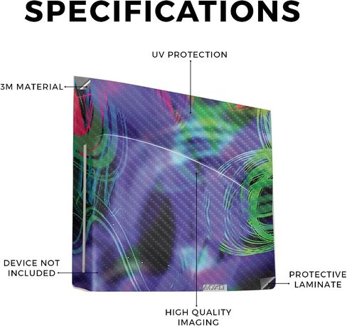 Glossy Glitter Gaming Skin Compatible with Sony Disc Drive for PS5 Digital Edition Consoles - Celtic Butterflies - Premium 3M Vinyl Protective Wrap Decal Cover | Crafted in The USA by MightySkins in Kuwait