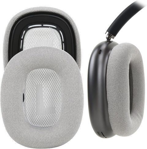 Upgraded Ear Cushions for AirPods Max Headphones Earpads with Gel, Protein Leather, Memory Foam Sweatproof (Dark Grey) in Saudi Arabia