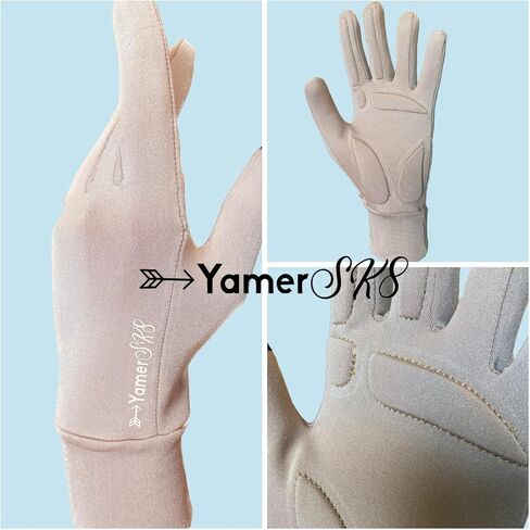 YamerSK8 Figure Skating Gloves with Gel Pads Palm Protection for Practice Competition in Kuwait
