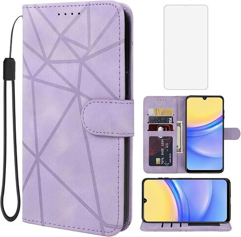 Case for Galaxy A16 5G Case, Samsung A16 Wallet Case with Tempered Glass Screen Protector, Skin Feel Leather Flip Credit Card Holder Stand Phone Cover for Samsung Galaxy A16 Green in Saudi Arabia