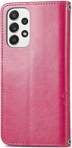 Wallet Phone Case for Samsung Galaxy A33 5G, PU+TPU Leather Flip Kickstand Case with Magnetic Clasp and Cash Card Slots Holder Cover for Samsung Galaxy A33 5G SYC Rose Gold in Saudi Arabia