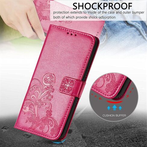 Wallet Phone Case for Samsung Galaxy A33 5G, PU+TPU Leather Flip Kickstand Case with Magnetic Clasp and Cash Card Slots Holder Cover for Samsung Galaxy A33 5G SYC Rose Gold in Saudi Arabia