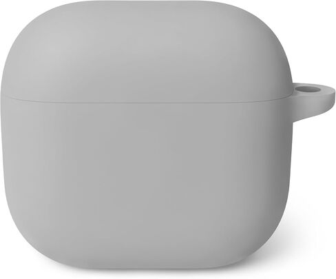 Geiomoo Silicone Case for Air Pods 4, Protective Cover with Carabiner (Black-1) in Saudi Arabia