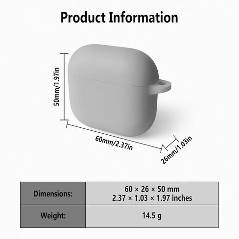 Geiomoo Silicone Case for Air Pods 4, Protective Cover with Carabiner (Black-1) in Saudi Arabia