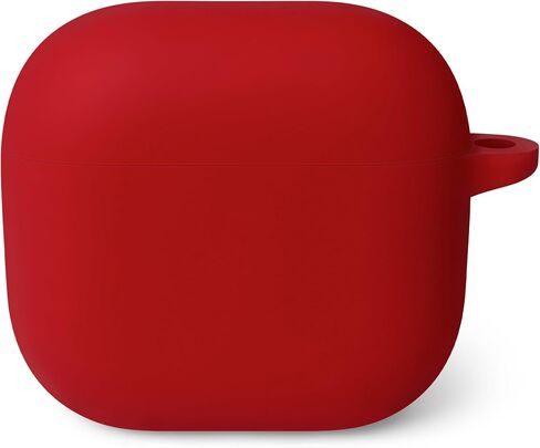 Geiomoo Silicone Case for Air Pods 4, Protective Cover with Carabiner (Black-1) in Saudi Arabia