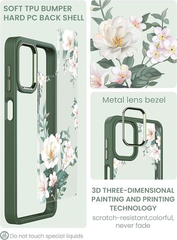 Dretal for Samsung Galaxy A12 5G Case, with Tempered Glass Screen Protector, Military Grade Drop Tested Hard Back & Soft Edge Slim Flower Women Girls Protective Cover for A12 (Purple) in Saudi Arabia