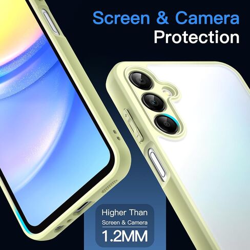 JETech Matte Case for Samsung Galaxy A15 5G / 4G 6.5-Inch, Frosted Translucent Back Protective Slim Phone Cover, Anti-Fingerprints (Black) in Saudi Arabia