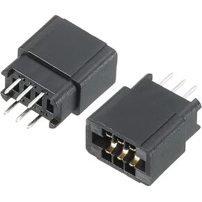 PATIKIL Card Edge Connector Black Socket Straight Connection 62 Pin 2.54mm Pitch for PCB Circuit Board, Game Console, Pack of 2