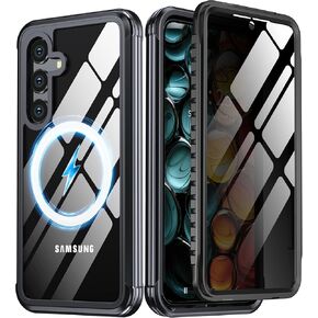 for Samsung Galaxy S25 Ultra, S25 Ultra Privacy Case with Built-in Anti Peep Screen Protector [Military Grade Protection] Shockproof Anti Spy Magnetic Back Phone Case for Galaxy S25 Ultra