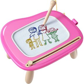 TEKFUN Magnetic Drawing Board, Magic Doodle Pad Reusful Sketch Doodle Pad with Sturdy Legs, Entertainment Sensory Toys Birthday Christmas Gifts for 1 2 3 Years Old Girls Boys