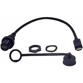 MINI USB 5 PIN MOUNT ، 0.3 متر MINI USB ذكور إلى أنثى لوحة التثبيت التثبيت تمديد كابل AUX للوحة القيادة على دراجة نارية القارب شاحنة السيارة ، شحن المزامنة ونقل البيانات in Kuwait