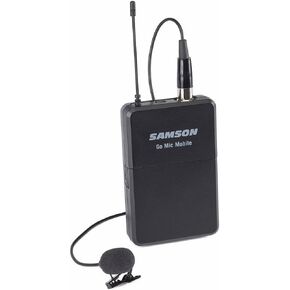Samson Technologies Go Mic Mobile PXD2 Wireless Beltpack Transmitter with LM8 Lavalier Microphone,Black