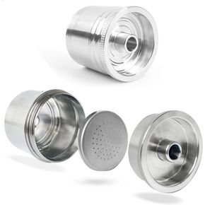 XBERSTAR Stainless Coffee Pods Reusable Capsules Cup for Illy Coffeemaker (Stainless Steel)