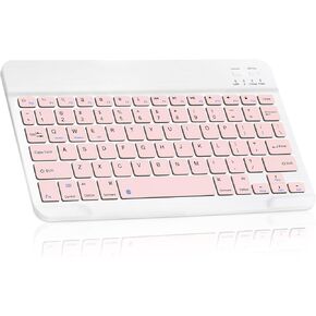 Ultra-Slim Bluetooth Rechargeable Keyboard for Google Pixel 6 Pro and All Bluetooth Enabled iPads, iPhones, Android Tablets, Smartphones, Windows pc - Onyx Black in Kuwait