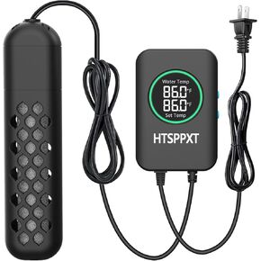 Aquarium Heater, 100W/200W/300W/500W Adjustable Fish Tank Heater with Intelligent Digital LED Controller, Overheating and Out of Water Protection for Freshwater and Saltwater Tanks