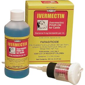 Durvet Ivermectin Pour On Dewormer 250mL
