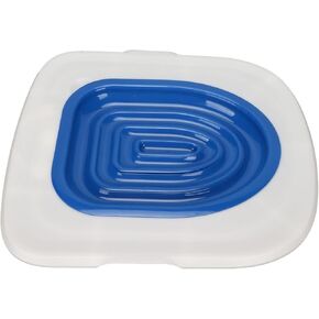 Ejoyous Cat Toilet Training Kit, Reusable Cat Toilet Trainer for Pet Cleaning, Universal Kitty Cat Potty Training Toilet System Train Cat to Use Toilet (White Tray, 1 Gray Inner Support)