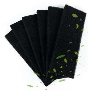 6 Pack Carbon Filters Replacement Compatible with Litter-Robot 3, Activated Carbon to Absorb Odors, LR 3 Accessories and Necessities