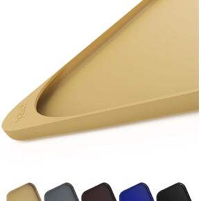 حصيرة تغذية الحيوانات الأليفة السيليكون مع حافة مرتفعة ومجموعة البقايا جيب للطعام والماء ، حصيرة وعاء الكلب ، قطة الأوعية الموضحة مع شفة عالية المقاومة للماء ، 19 × 12 × 0.7 أسود in Kuwait