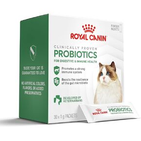 Royal Canin Probiotics for Cats Digestive and Immune Health Powder Supplement for Cats of All Ages, 30 Count