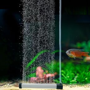 Hygger Aquarium Bubble Bubble Strip ، Nano Air Bubble Curtain Wall Aquarium Air Stone Stone ، Heal Hawn Haws Soled Oxygen Diffuser Fish Decorations Bubbler for Freshwater Maleater (13.8 Inch)