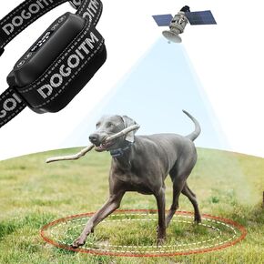 GPS Wireless Dog Fence, Electric Fence Collar with 3 Warning Modes, Wireless Dog Fence for Outdoor Use,Range 65-3290 FT, Waterproof& Rechargeable Pet Containment System for Most of Dogs