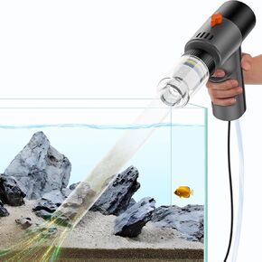 Electric Aquarium Gravel Cleaner - High-Pressure Fish Tank Cleaner with Gravel Vacuum for Aquarium, 6-in-1 Multifunction Aquarium Vacuum Gravel Cleaner with Water Changer & Sand Filter