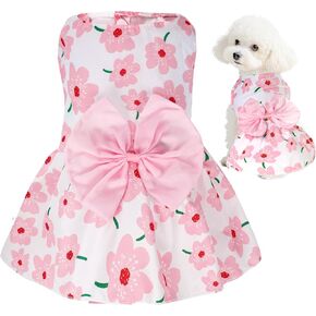 Choyaxo Floral Dog Dress Cute Dog Skirt Pet Dress Dress Summer Apet Abt comple