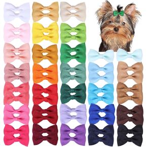 60PCS 2Inch Puppy Dog Bows with Clips,Small Handmade Hair Accessories Bow Pet Puppy for Doggies Cat Kitten Rabbit Grooming Accessories (BlueStyle A-60pcs)