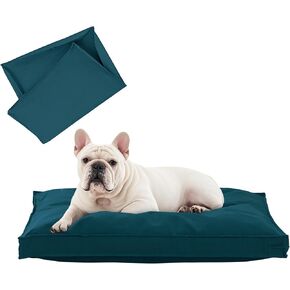 Dog Bed Cover, Waterproof Dog Bed Replacement Cover with Zipper, Oxford Removable Pet Bed Mattress Protector for Outdoor Use, 36Lx27Wx3H in, Bed Cover Only, Yellow