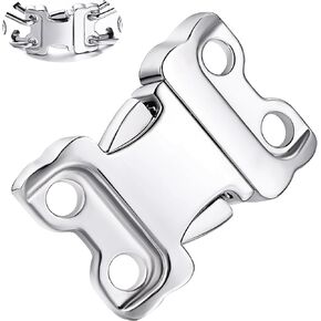 Dog Collar Buckle, Quick Release Stainless Steel Buckle for Small Medium Large Dog Training Collar (2.25mm)