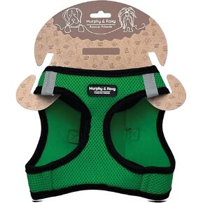 Murphy & Roxy No-Pull Dog Harness-تسخير سترة قابل للتعديل مع تقليم عاكس للكلاب الصغيرة الإضافية-الأخدم الشاقة والمريحة للمشي ، والتدريب للحيوانات الأليفة ، والوردي (الحجم XS)