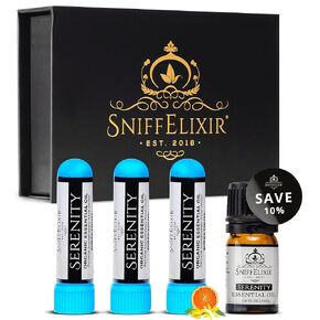 3 Packs Serenity Aromatherapy Nasal Inhaler DIY Kit - Make 3 Serenity Portable Nose Inhaler Stick Natural Stress Relief Inhaler Essential Oil Inhaler that Calm, Boosts Mood, Reduces Worry
