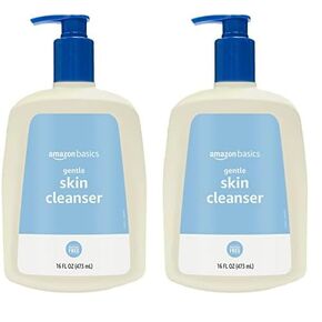 Amazon Basics Daily Facial Cleanser For Gentle Skin, Unscented, 16 Fl Oz (Pack of 1)