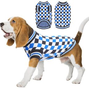 Round Neck Pullover Dog Sweater,Pet Sweaters for Dogs Boy and Girl,Pet Knit Dog Clothes,Pet Clothing,Suitable for Various Types of Dogs(Blue Group XL)